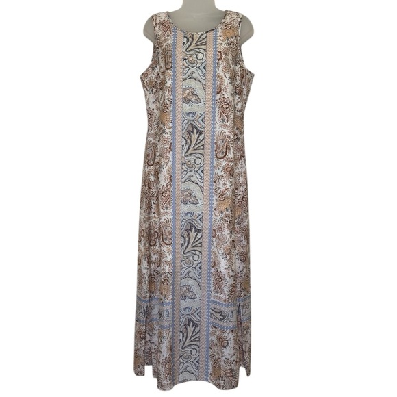 C. Wonder Paisley Print Sleeveless Maxi Dress Size 10 - Picture 1 of 11